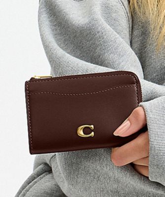 ジップ カード ケース・ラブド レザー | COACH/コーチ | 三越伊勢丹